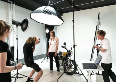 Behind the Scene vom Motorrad Shooting mit Jan.